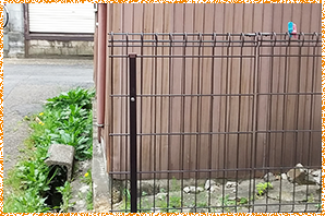鉄製フェンス 写真